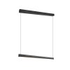 Trio Wallace Pendelleuchte LED Schwarz, 1-flammig