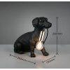 Hunde Lampe Reality Rudi Tischleuchte Schwarz, 1-flammig