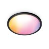 WiZ SuperSlim Deckenleuchte LED Schwarz, 1-flammig, Farbwechsler