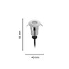 Philips Sporen Bodenleuchte LED Silber, 1-flammig