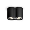 Philips Hue White Ambience Pillar Deckenleuchte Schwarz, 1-flammig