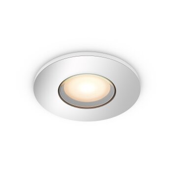 Philips Hue White Ambience Adore Einbauspot Silber, 1-flammig