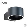 Paul Neuhaus PURE Clipse Wandleuchte LED Grau, 2-flammig