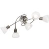 Globo Mattes Deckenleuchte LED Nickel-Matt, 5-flammig