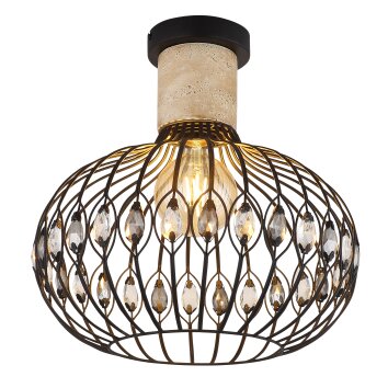 Globo Dorthy Deckenleuchte Grau, Schwarz, 1-flammig