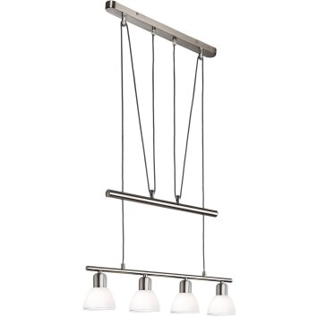 Globo Mattes Hängeleuchte Nickel-Matt, 4-flammig