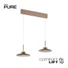 Paul Neuhaus PURE Moon Pendelleuchte LED Bronze, 4-flammig
