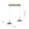 Paul Neuhaus PURE Moon Pendelleuchte LED Bronze, 4-flammig