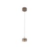 Paul Neuhaus PURE Falling Rings Pendelleuchte LED Bronze, Chrom, 1-flammig, Fernbedienung