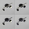 JUST LIGHT JARIK Deckenleuchte LED Schwarz, 3-flammig