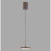 JUST LIGHT PLATA Pendelleuchte LED Sandfarben, 1-flammig