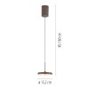 JUST LIGHT PLATA Pendelleuchte LED Sandfarben, 1-flammig