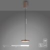 JUST LIGHT PLATA Pendelleuchte LED Sandfarben, 1-flammig