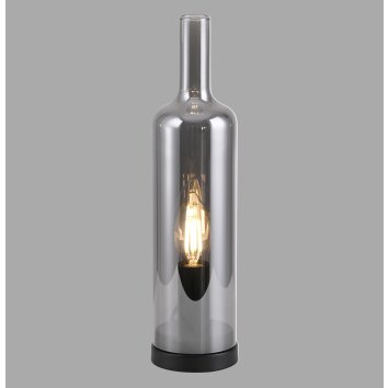 JUST LIGHT BOTTLE Tischleuchte LED Schwarz, 1-flammig
