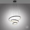 JUST LIGHT CERCHI Pendelleuchte LED Schwarz, 1-flammig