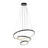 JUST LIGHT CERCHI Pendelleuchte LED Schwarz, 1-flammig