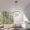 JUST LIGHT CERCHI Pendelleuchte LED Schwarz, 1-flammig