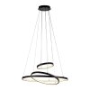 JUST LIGHT CERCHI Pendelleuchte LED Schwarz, 1-flammig