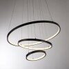 JUST LIGHT CERCHI Pendelleuchte LED Schwarz, 1-flammig