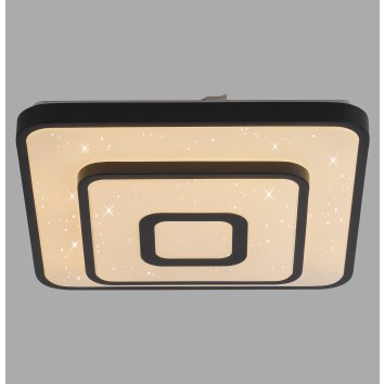 JUST LIGHT TURANUS Deckenleuchte LED Schwarz, 1-flammig