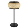 Globo Bambora Tischleuchte LED Schwarz, 1-flammig