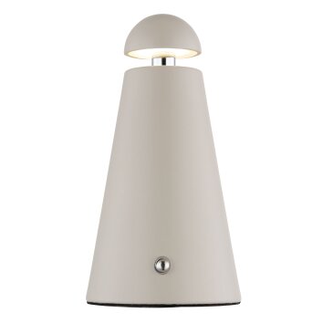 Globo Liva Tischleuchte LED Sandfarben, 1-flammig