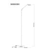 Globo Silvio Stehleuchte LED Messing, 1-flammig