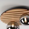 JUST LIGHT GERDA STIKA Deckenleuchte LED Holz hell, 2-flammig