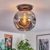 Ripoll Deckenleuchte Glas 30 cm Rauchfarben, 1-flammig