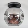 Ripoll Deckenleuchte Glas 30 cm Rauchfarben, 1-flammig