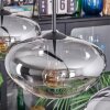 Mertola Hängeleuchte Glas 25 cm Schwarz, 3-flammig