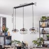Mertola Hängeleuchte Glas 25 cm Schwarz, 3-flammig