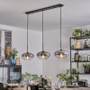 Mertola Hängeleuchte Glas 25 cm Schwarz, 3-flammig
