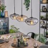 Mertola Hängeleuchte Glas 25 cm Schwarz, 3-flammig