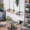 Mertola Hängeleuchte Glas 25 cm Schwarz, 3-flammig