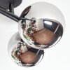 Chehalis Deckenleuchte Glas 12 cm Chrom, Rauchfarben, 4-flammig