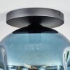 Ripoll Deckenleuchte Glas 30 cm Blau, 1-flammig