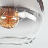 Koyoto Deckenleuchte Glas 15 cm Klar, Rauchfarben, 3-flammig