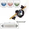 Chehalis Deckenleuchte Glas 10 cm Gold, Schwarz, 3-flammig