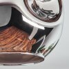 Ripoll Deckenleuchte Glas 15 cm Chrom, Rauchfarben, 3-flammig