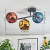 Ripoll Deckenleuchte Glas 15 cm Blau, Gold, Kupferfarben, 3-flammig