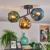 Ripoll Deckenleuchte Glas 15 cm Blau, Gold, Grün, 3-flammig