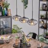 Mertola Hängeleuchte Glas 20 cm Klar, Rauchfarben, 3-flammig
