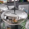 Mertola Hängeleuchte Glas 20 cm Klar, Rauchfarben, 3-flammig