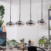 Mertola Hängeleuchte Glas 20 cm Klar, Rauchfarben, 4-flammig