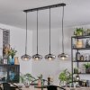 Mertola Hängeleuchte Glas 20 cm Klar, Rauchfarben, 4-flammig