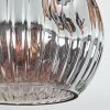 Ripoll Deckenleuchte Glas 15 cm Bernsteinfarben, Rauchfarben, 3-flammig