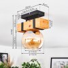 Sernadelo Deckenleuchte Glas 15 cm Naturfarben, Schwarz, 1-flammig