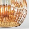 Ripoll Deckenleuchte Glas 15 cm Bernsteinfarben, 3-flammig