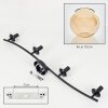 Koyoto Deckenleuchte Glas 15 cm Bernsteinfarben, 4-flammig